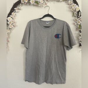 Champion Gray Short Sleeve Tee Classic Comfort